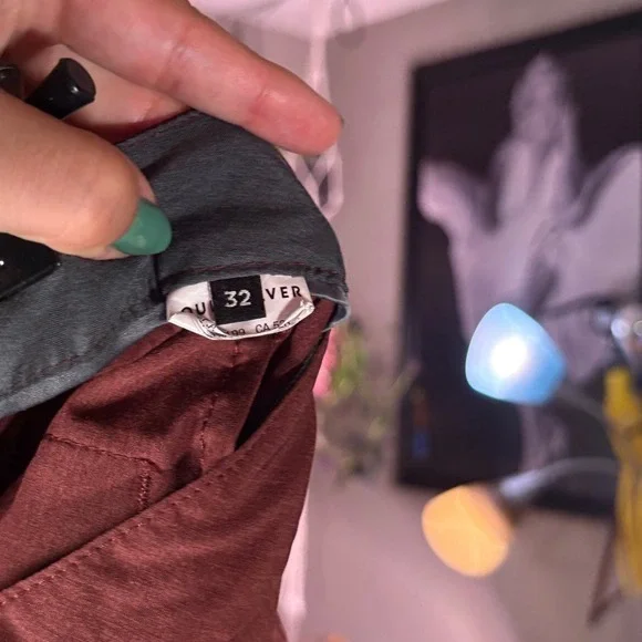 Quiksilver Amphibian Hybrid Shorts Size 32 Men's Casual Brown Surf‎ - Picture 3 of 6